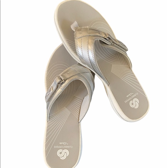 clarks cloudsteppers silver